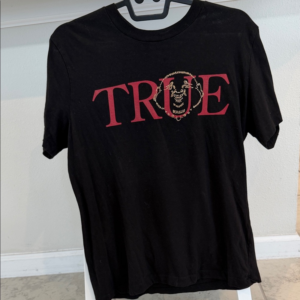 True Religion Black and Red Graphic Tee